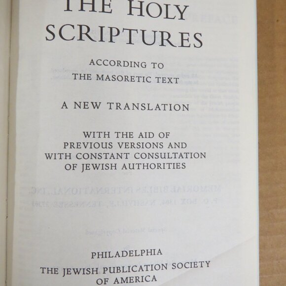 1971 The Holy Scriptures According to Masoretic Text with Wood Box Case - Picture 6 of 10
